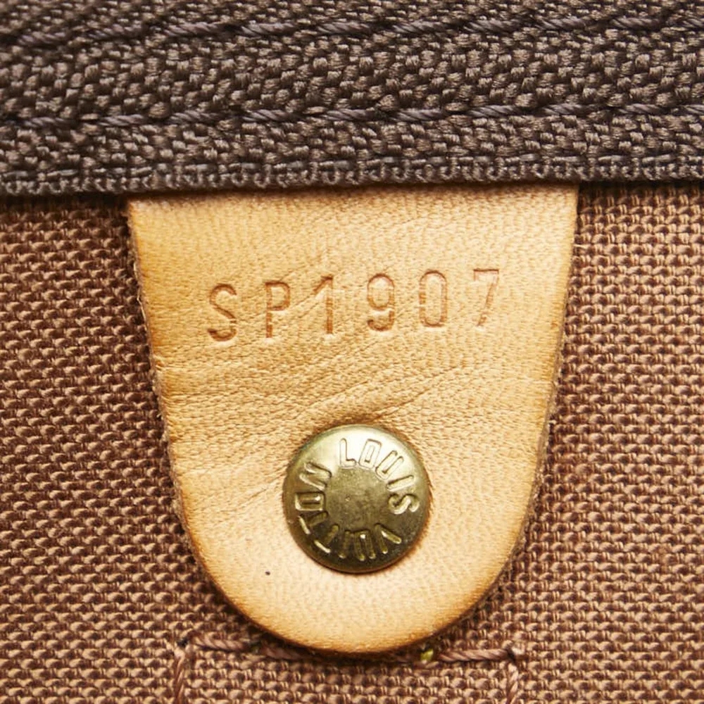 LOUIS VUITTON Brown Monogram Leather Keepall 60 Boston Bag